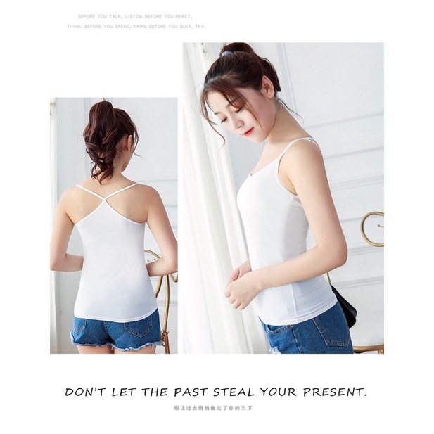 Tanktop Tali Silang Premium Import / Tank top Wanita Bahan Spandex Import Bahan lembut dan Elastis