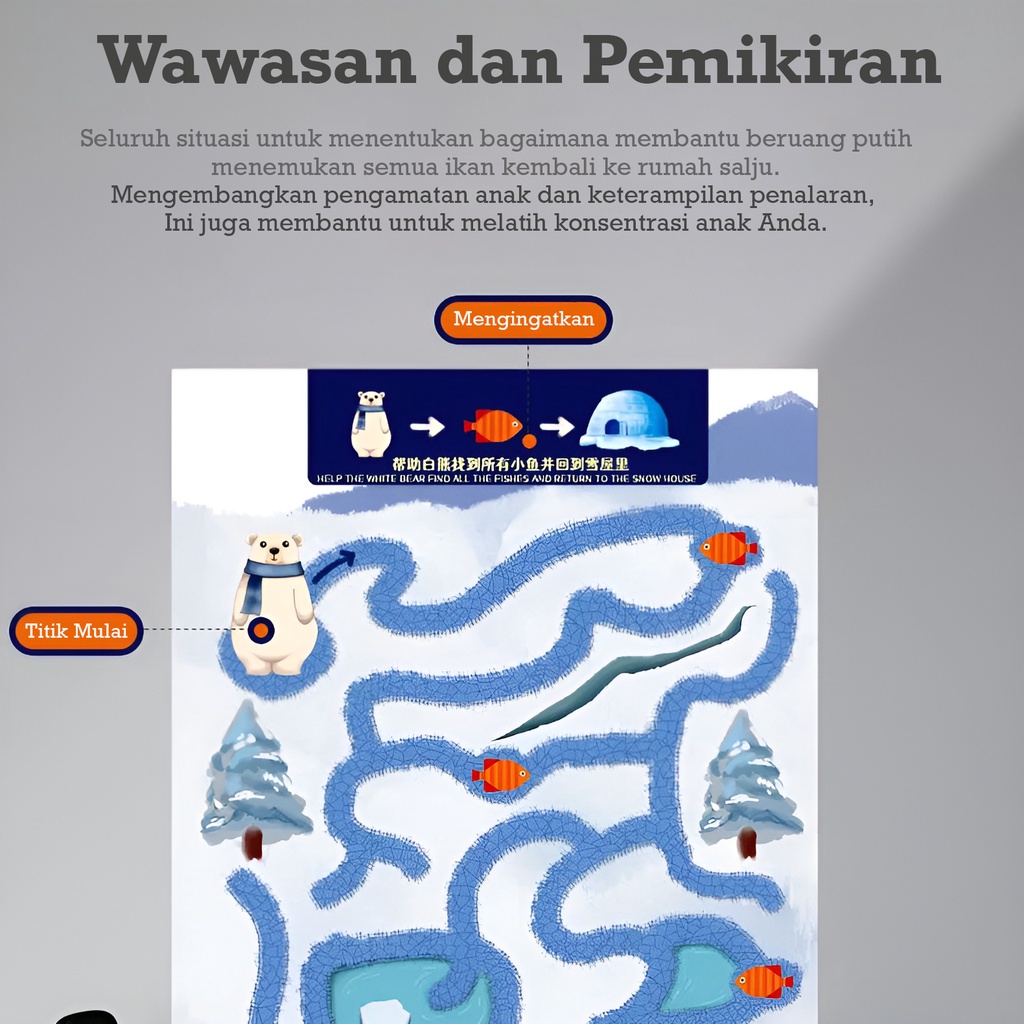 Buku Belajar Mainan Edukasi Anak 3-4-5-6-7 Tahun | Maze Book | Mainan Edukatif Anak Laki Laki | Mainan Teka Teki Terbaru 2023