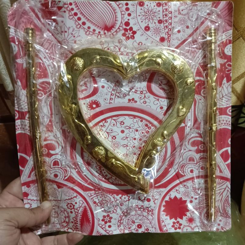 TUSUK KONDE GORDEN MINIMALIS MOTIF LOVE/GOLD SILVER/AKSESORIS GORDEN