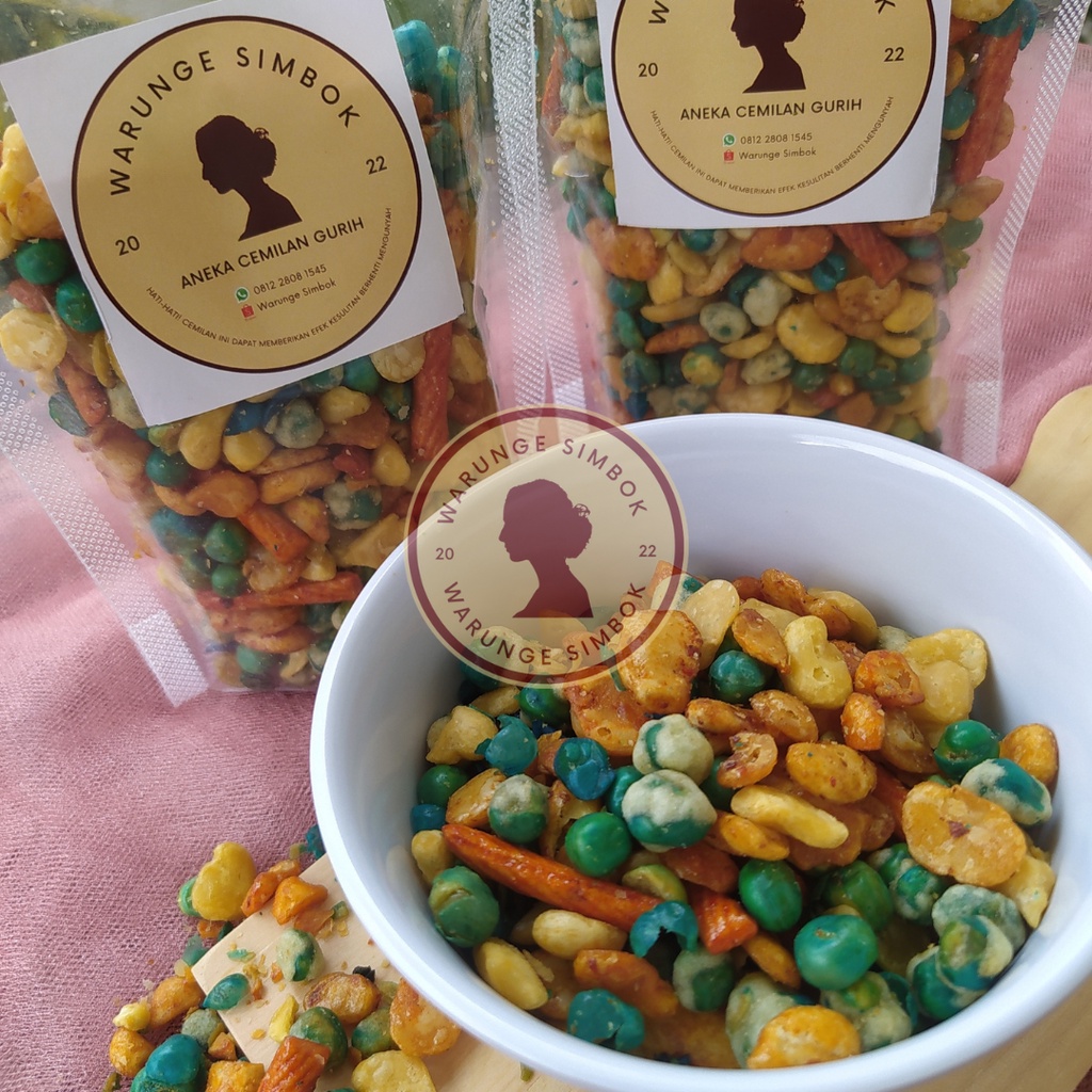 

Kacang Campur Mix / Cemilan Kiloan Murah / Snack Kiloan (250 gram, 300 gram, 500 gram)