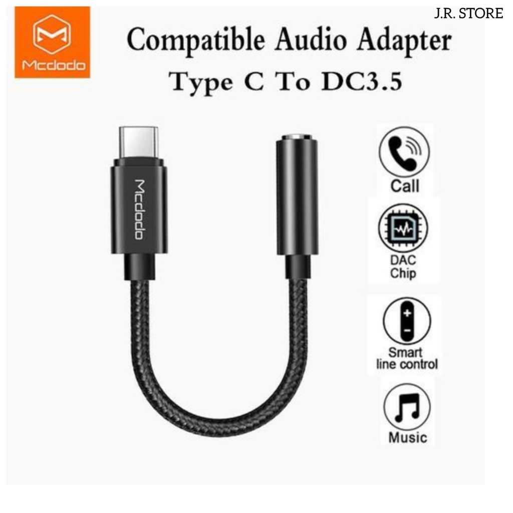 MCDODO CONVERTER Type C ke 3.5MM HiFi DAC AUDIO CABLE CA-7560