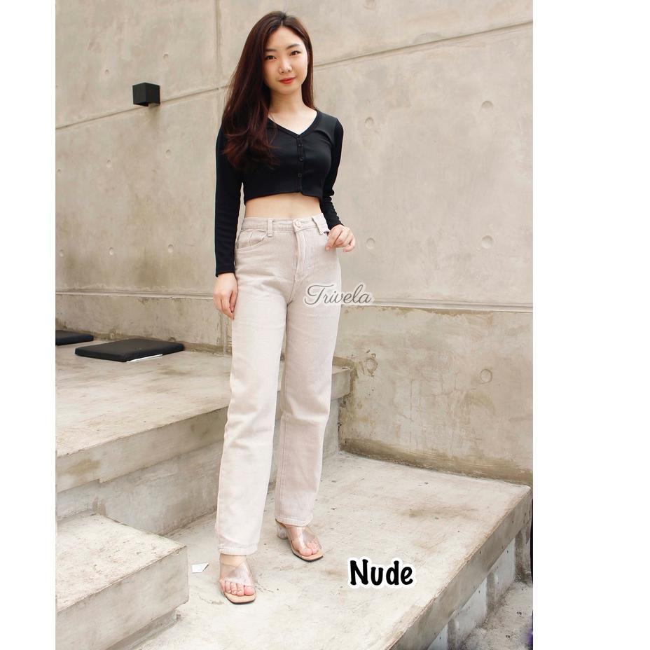 Paling Laris TRIVELA - Kulot Jeans Wanita Syakira / Kulot Jeans Brown / Kulot Jeans Cream / Kulot Je