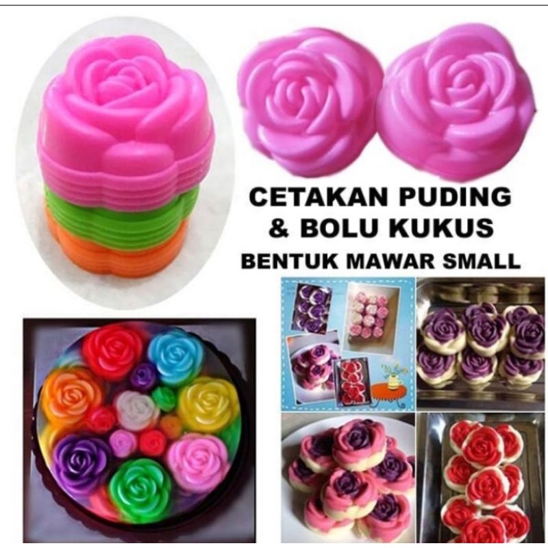 Cetakan Puding & Mawar/Cetakan Bolu Kukus Mawar/Cetakan Mawar murahh Cetakan bunga Mawar