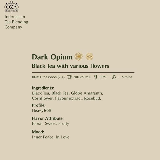 

OZA Tea - Dark Opium | Black Tea | 40 gram (20 cups)
