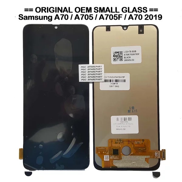 Original OEM Small Glass LCD Touchscreen Fullset Samsung Galaxy A70 / A705 / A705F - Bisa Fingerprin