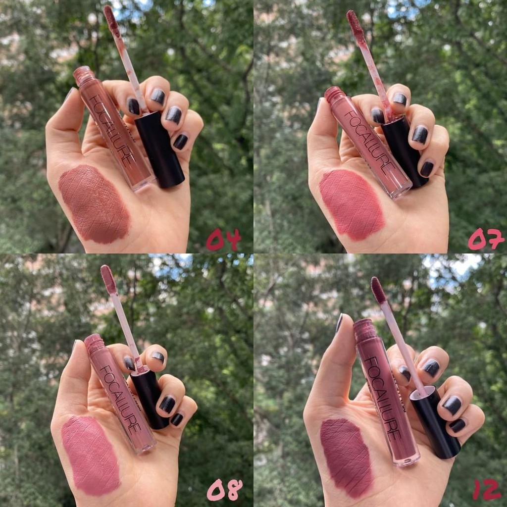 Alat Rias Premium FOCALLURE Lipstick Matte Liquid Lipstick Waterproof Long Lasting Ahan Lama Lipstick Women Lips Cosmeti