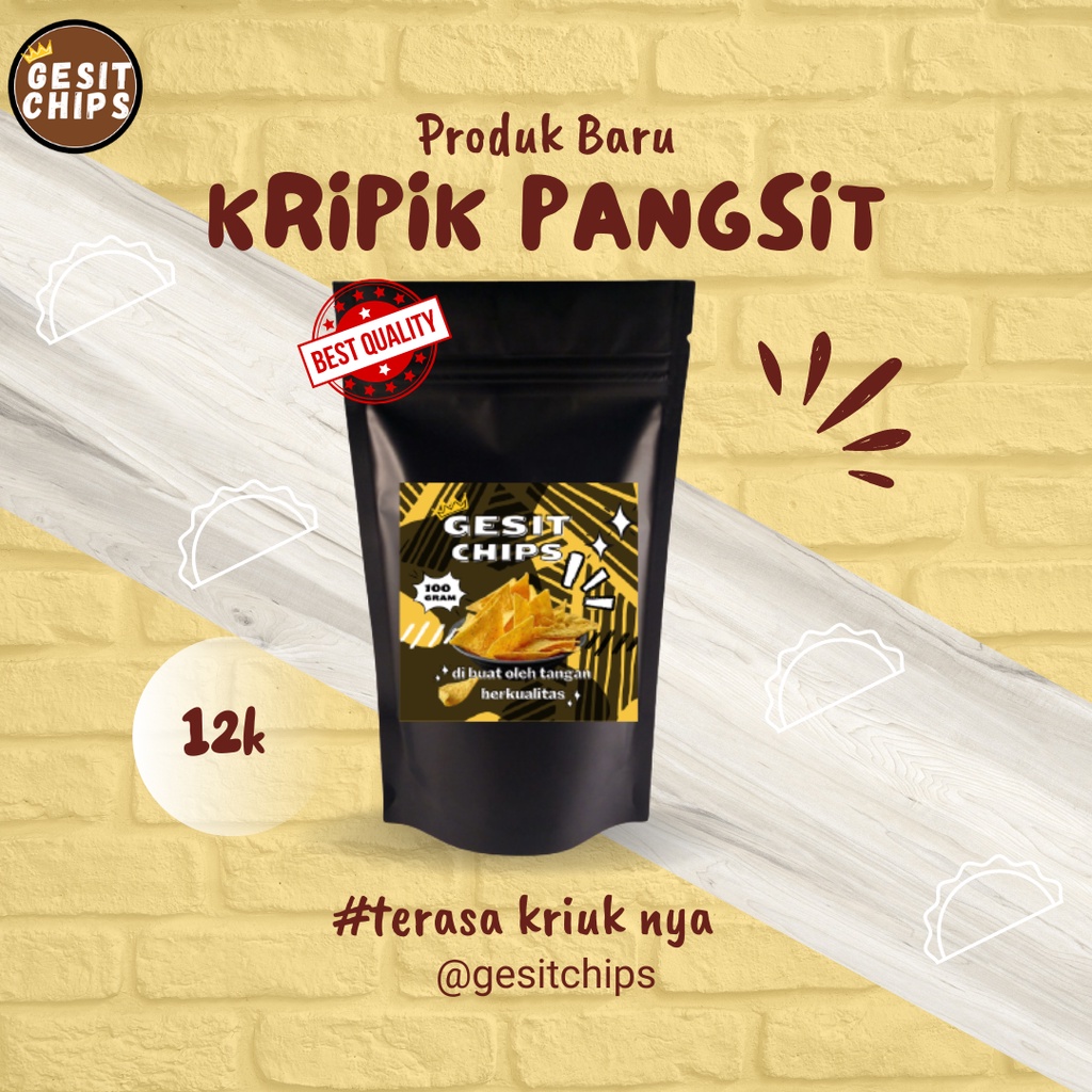 

GESITCHIPS 100GR | KRIPIK PANGSIT CEMILAN, MAKANAN RINGAN, BERKUALIATAS