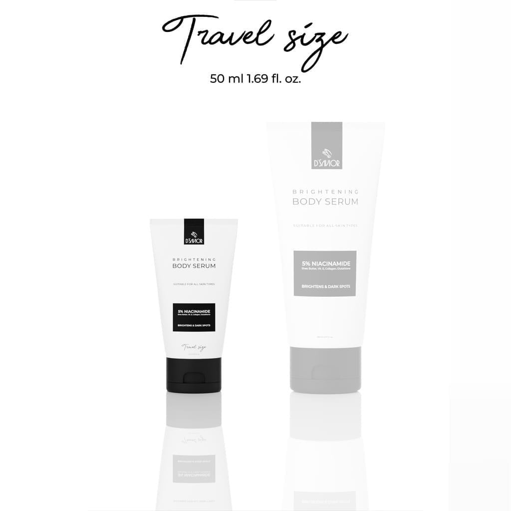 ❤️bl official❤️(Mini Travel size BARU) NEW D'SAVIOR BODY SERUM BRIGHTENING FOR ALL SKIN TYPE DSAVIOR 50 ml 5% Niacinamide