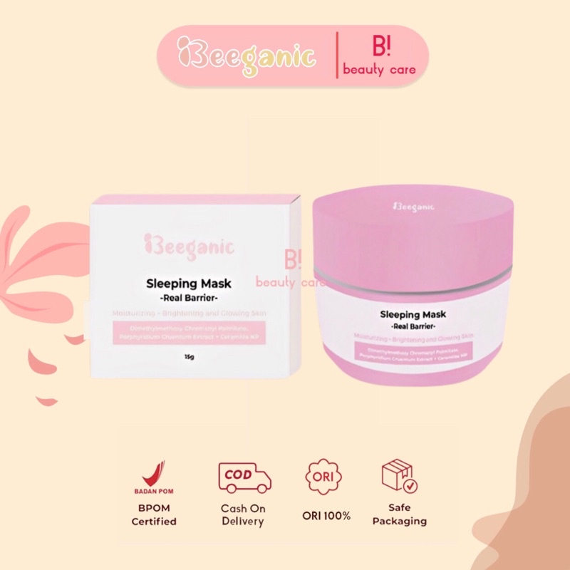 [READY SIAP KIRIM] BEEGANIC Sleeping Mask | Real Barrier Sleeping Mask Beeganic