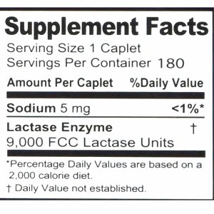 Kirkland Signature Fast Acting Lactase - 180 Caplets
