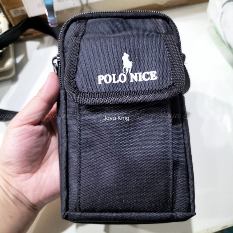 Tas Selempang Hp Case Polo Nice 2in1 Slingbag Waistbag Murah Pria Wanita