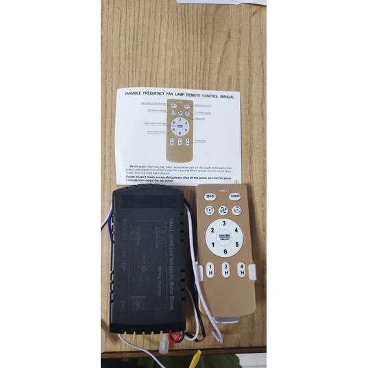 Receiver dan Remote Lampu kipas 6 Speed merk Lotus