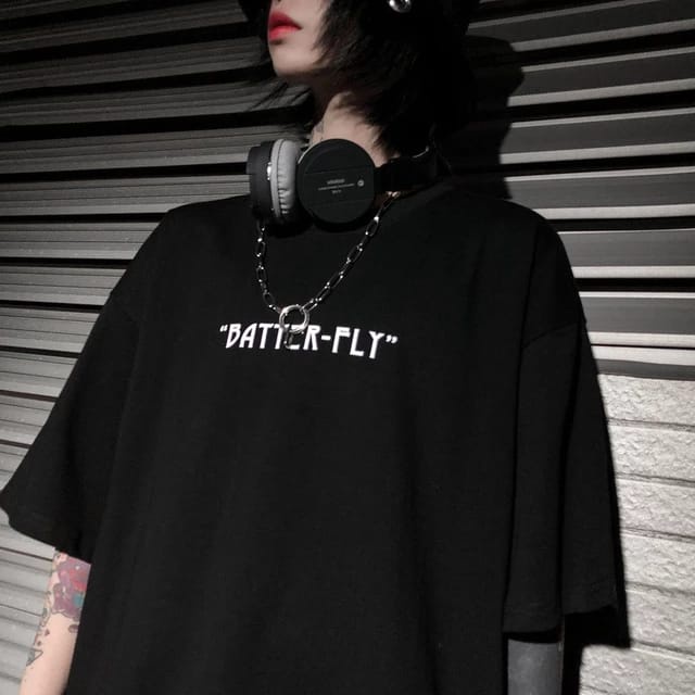 T-Shirt BUTTERFLY Kaos Pria Wanita Baju Unisex Bahan Katun 24's Ukuran S M L XL XXL XXXL