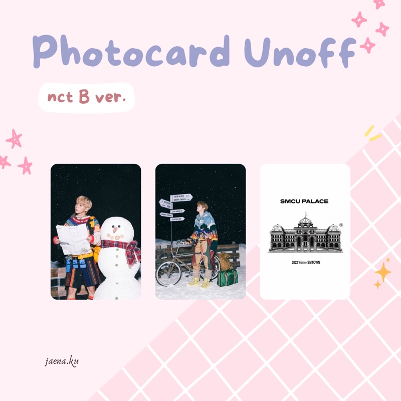 [SMTOWN] PHOTOCARD UNOFF WINTER SMTOWN 2022 NCT DREAM NCT 127 WAYV