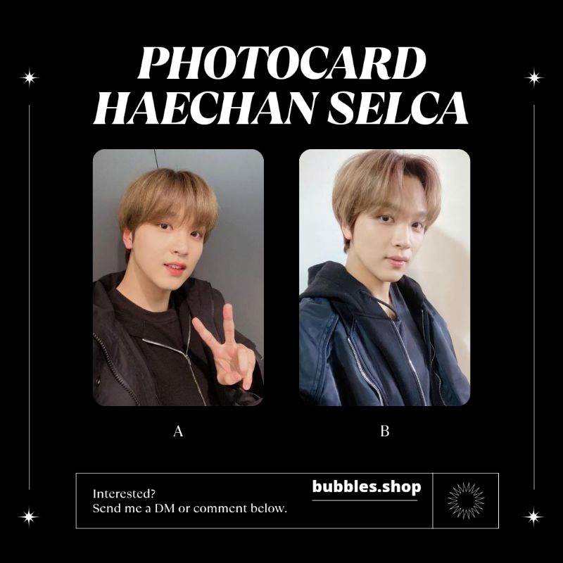 PHOTOCARD UNOFFICIAL HAECHAN NCT SELCA