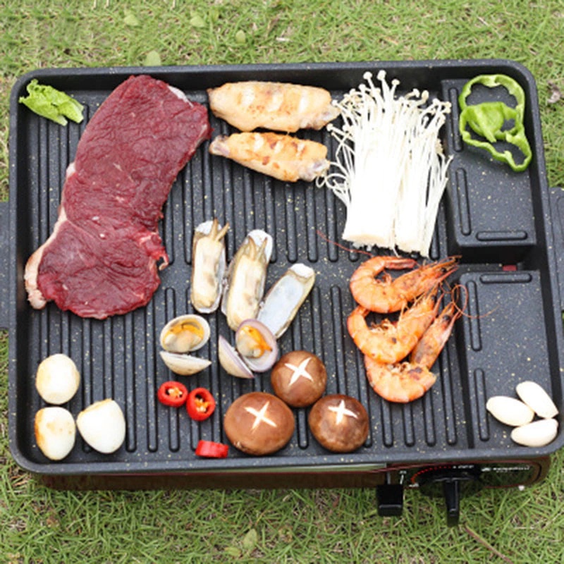 Panggangan Kotak GSF - 4517 / Yakiniku Grill Pan / Grill Pan Anti Lengket / Alat Bakar Daging Sosis Roti Bakar Kebab