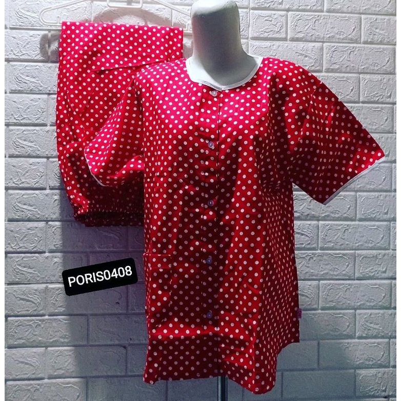 Baju Tidur HOKISHEILA Katun wanita CP Silver (Polkadot HS)