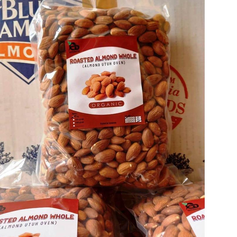 

Original KACANG ALMOND PANGGANG KUPAS / ROASTED ALMOND NATURAL PREMIUM BLUE DIAMOND U.S.A 