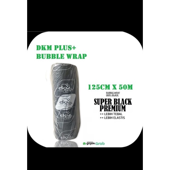 

R3W Bubble Wrap Roll Black Hitam DKM Plus Tebal Tidak Tembus Pembungkus Paket Tambahan Bubble wrap