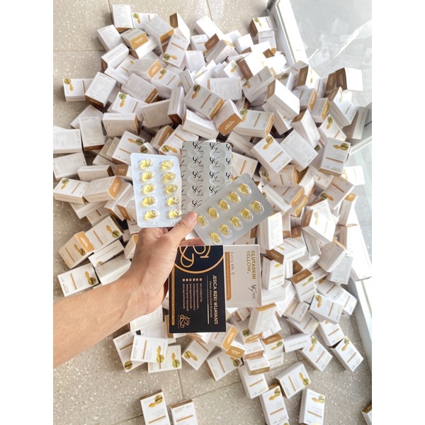 Kapsul Pemutih Glutaskin Yellow