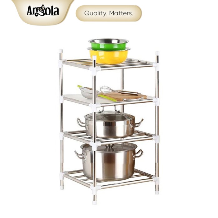 DStore22 Angola Rak Dapur Peralatan E15 Penyimpanan Rak Panci Tempat Alat Dapur PROMO 1095
