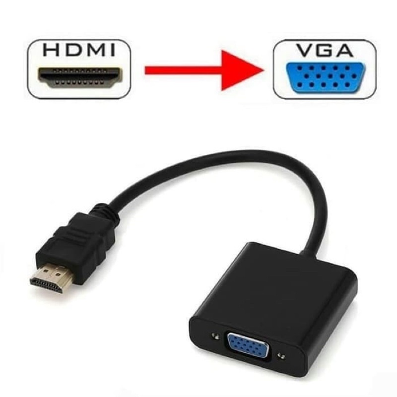 Converter HDMI TO VGA  Kabel HDMI TO VGA Konektor Hdmi to Vga