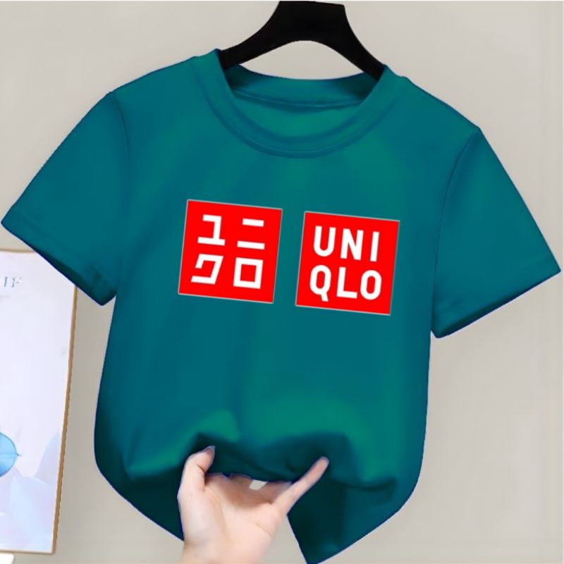 Kaos Anak Umur 2 sd 10 tahun Kid &amp; Junior Baju Kaos Anak Laki Laki Perempuan Uniql Merah T Shirt Anak Baju Anak Murah Atasan Anak Laki