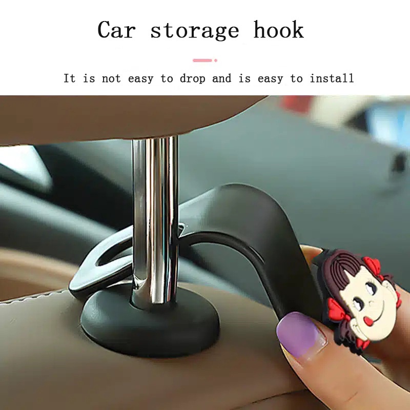 Pengait Belakang Kursi Mobil car hook Kecil Multifungsi back seat hook Kartun Lucu Kait Kecil invisible.