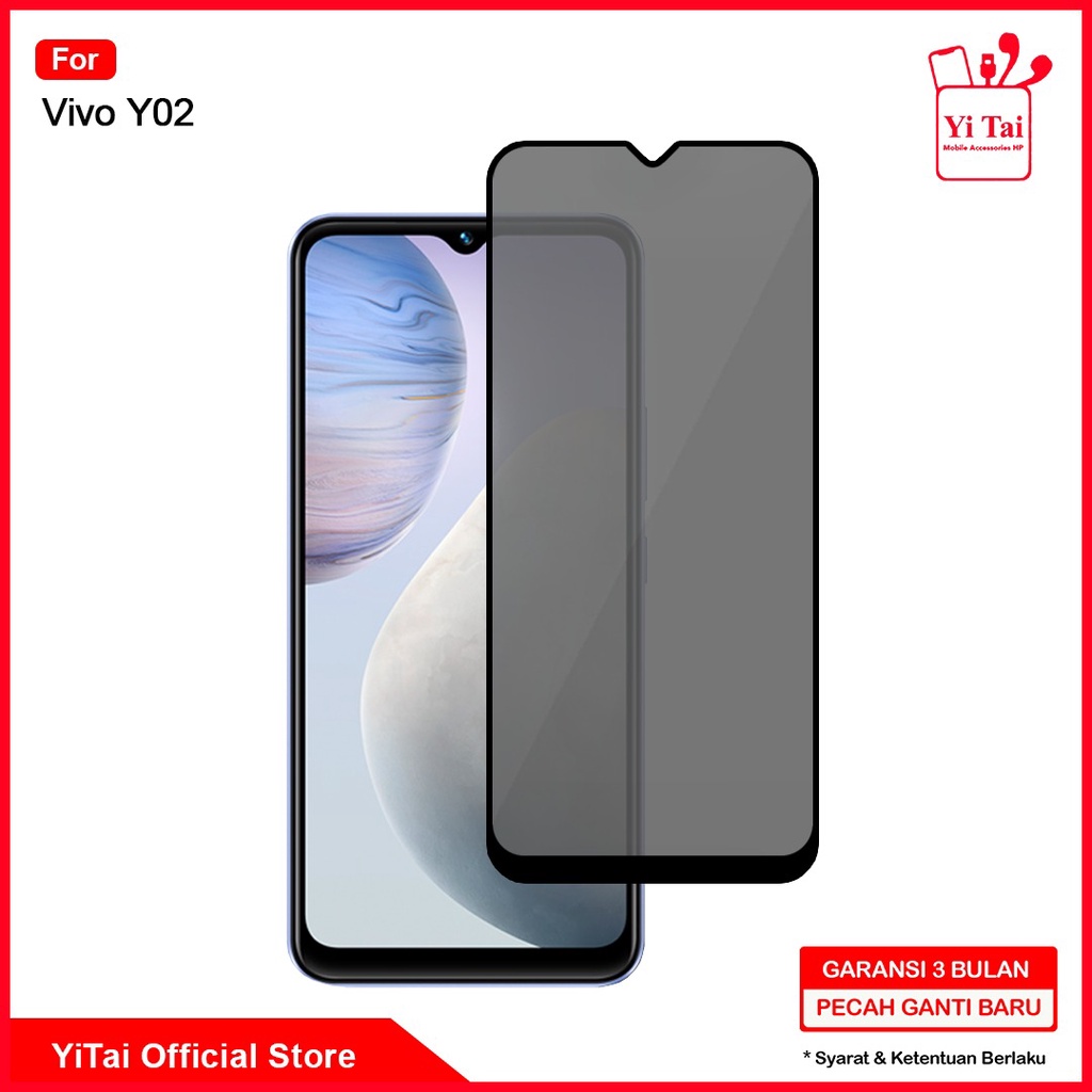 YI TAI - Tempered Glass Spy Vivo Y02 Anti Spy