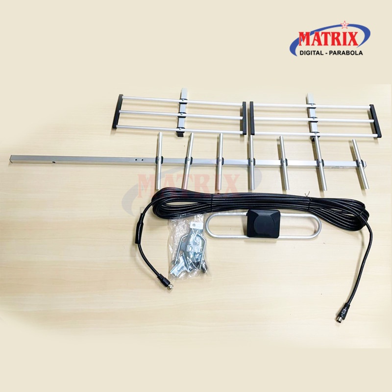 ANTENA TV DIGITAL / ANTENA SET TOP BOX OUTDOR UHF LUAR RUANGAN KABEL 10 METER