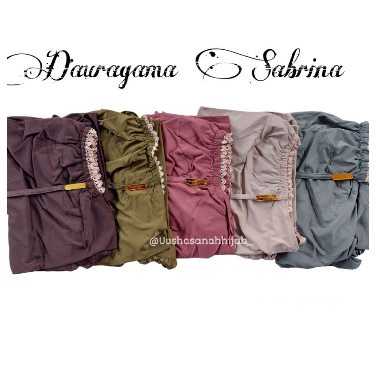 (Ori Dauragama) SABRINA •jilbab instan jersey ballerina•bergo renda tali