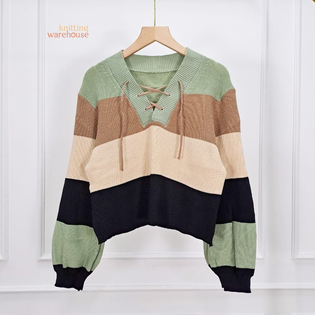 Ayuna Sweater Three Colours Knit - Atasan Wanita Rajut Import TM (56091)