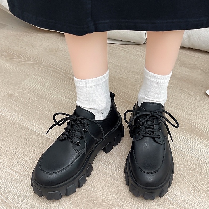 TBIG [COD] Sepatu Sneakers Import Shoes LOAFFERR Wanita Sepatu Korea Style Sekolah Kuliah