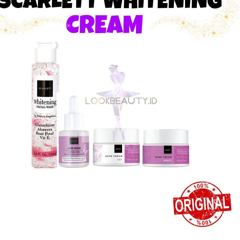 [X-4-8 ♥☞] SCARLETT WHITENING FACE SKINCARE / PAKET WAJAH SCARLETT WHITENING BPOM-bisa cod