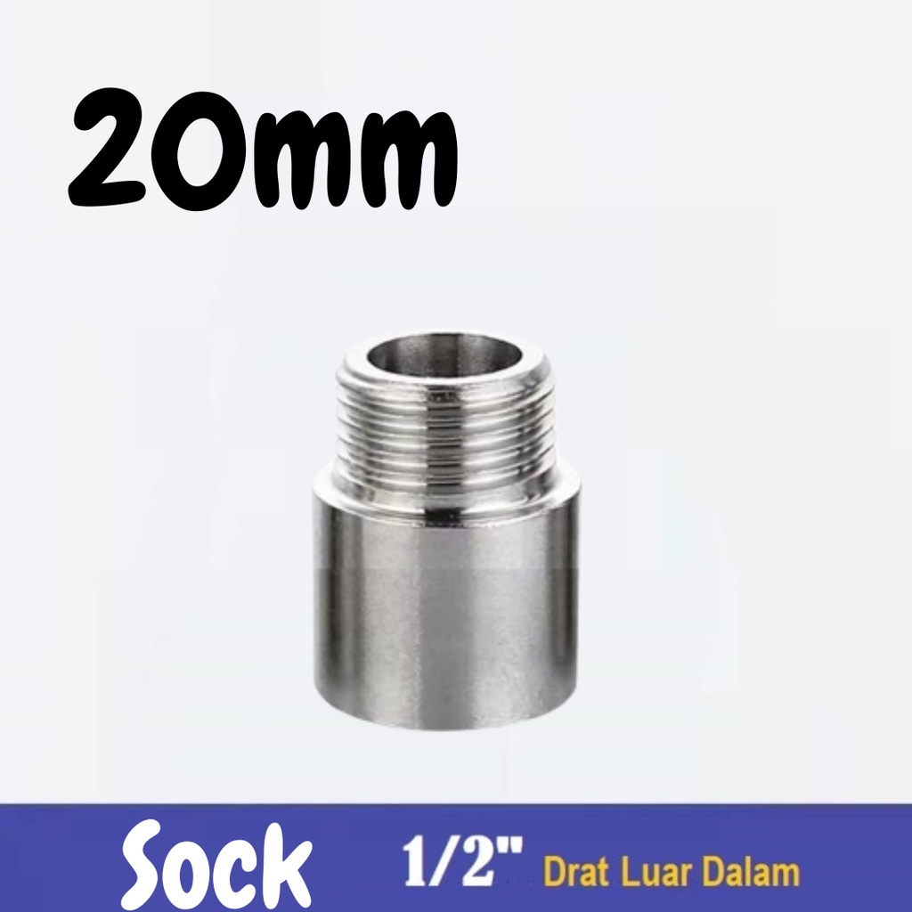 Sock Drat sok kran 1cm-5cm stainless steel 304 sok keran s/s