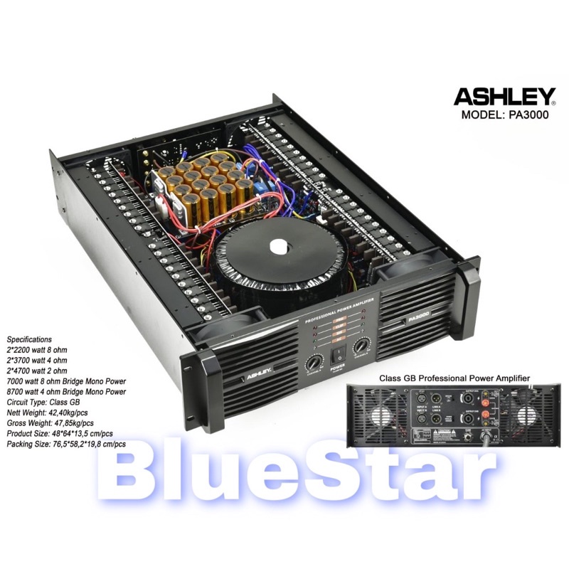 Jual Power Ashley PA 3000 Original Amplifier Ashley Class GB | Shopee