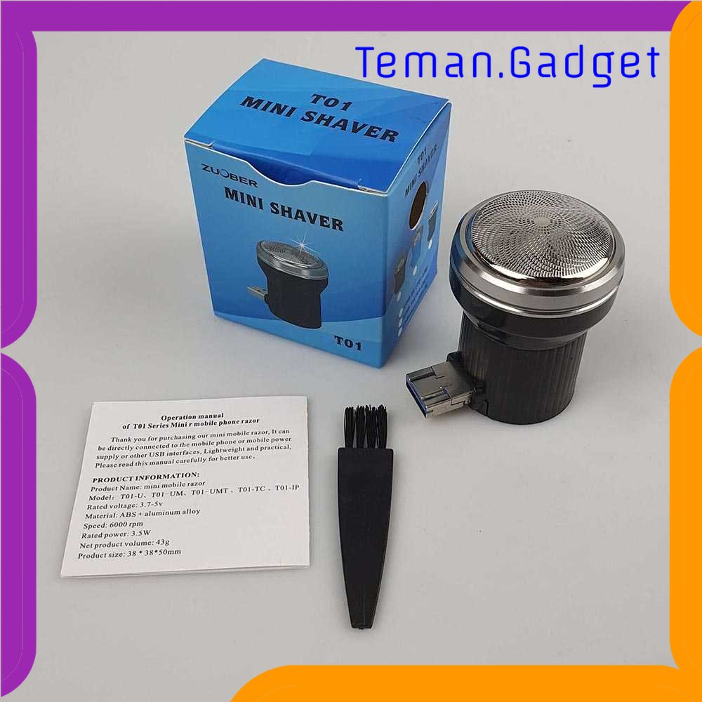 TG - TRV Alat Cukur Jenggot Travel Portable USB Mini Trimmer - T01-U