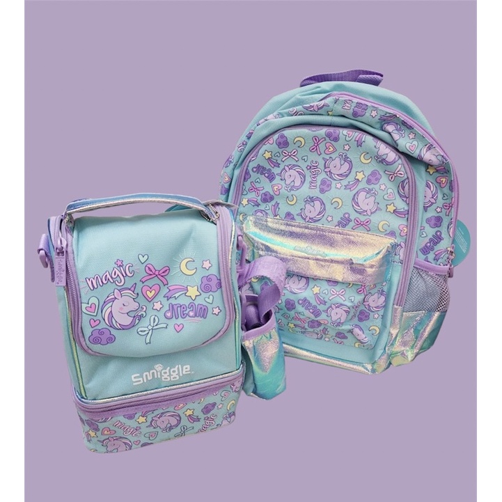 smiggle one set wander junior + lil backpack