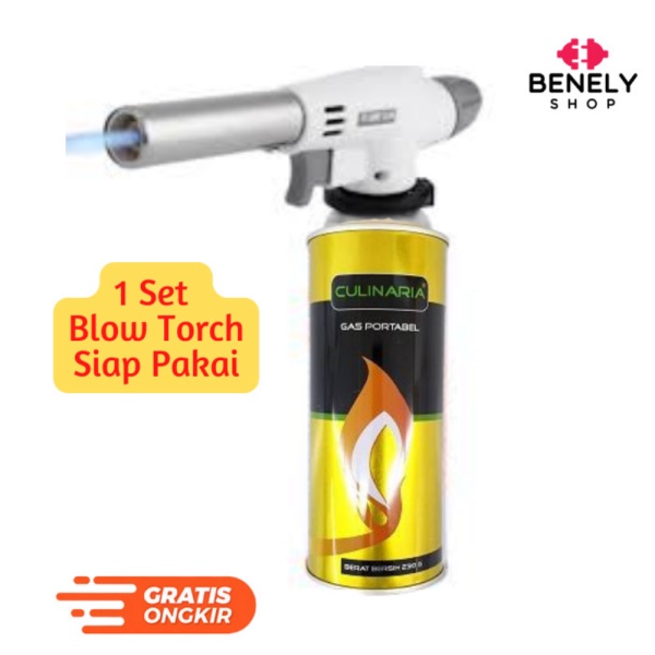 Diskon GAS TORCH FLAME GUN TORCH 1 SET ALAT LAS BBQ  GAS KALENG Murah