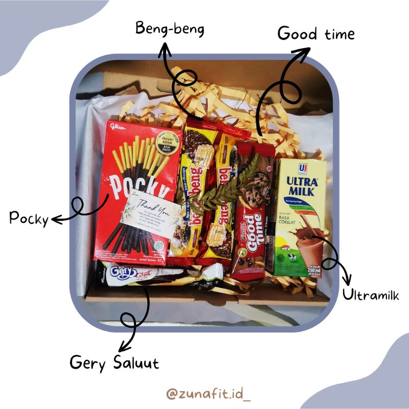 

Hampers snack box//gift box snack//hadiah sidang