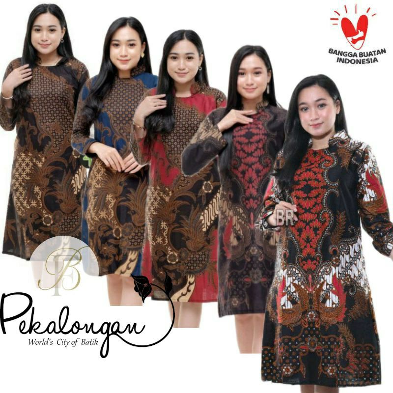 Tunik Batik Wanita Terlaris motif Terbaru Batik Wanita modern original Baju Batik Wanita