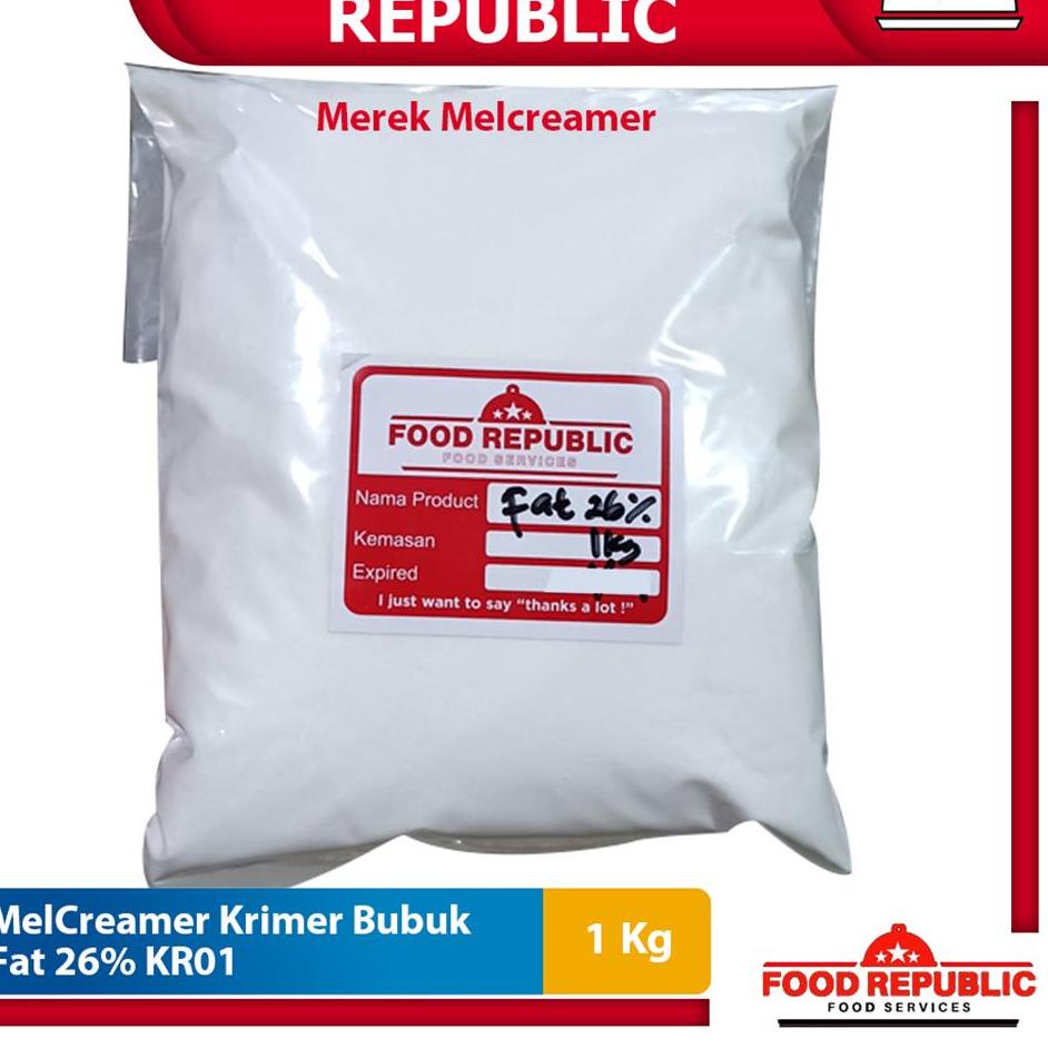 

Terbaru 3.3 KRIMER BUBUK - CREAMER POWDER 1 KG FAT 26% NON DAIRY HALAL