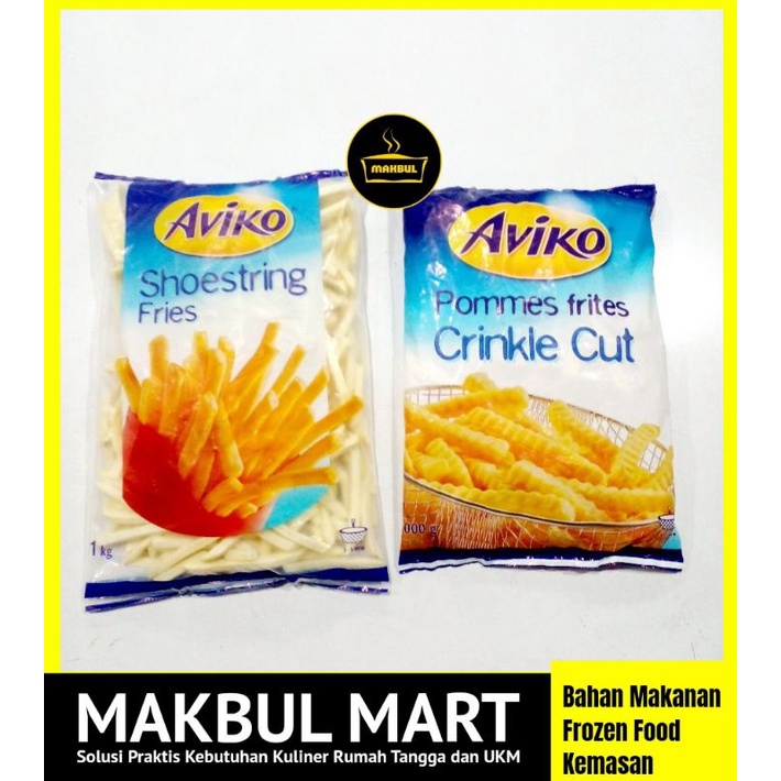 

Aviko Kentang Goreng Beku 1kg Shoestring Crinkle