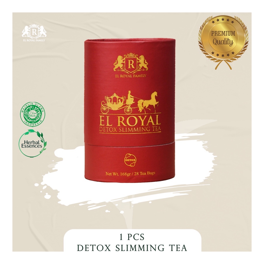 2 PAKET El Royal Detox Slimming Tea - Teh Detox 1 Paket Teh Pelangsing Herbal Alami SLIMMING/DIET CAPSULE PELANGSING HERBAL) BPOM