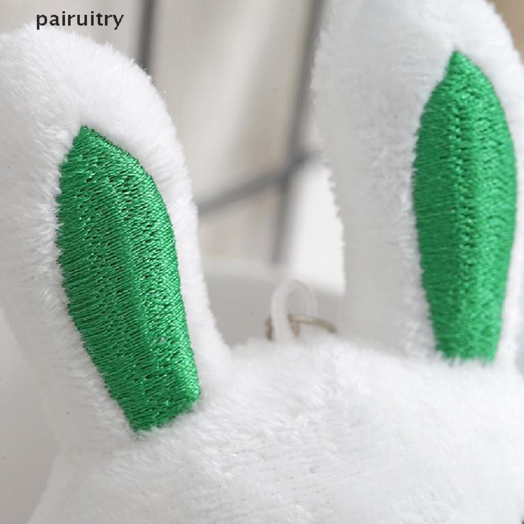 Prt 12 cm Lucu Fluffy Rabbit Gantungan Kunci Woman Handbag Bag Keyring Gantungan Kunci Mobil Liontin Gantungan Kunci PRT