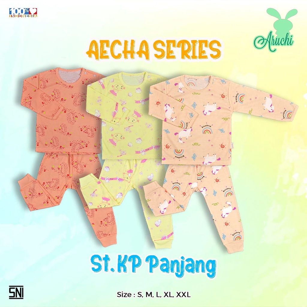 Aruchi Baby Setelan oblong Panjang Motif  Big Size - Aruchi baju Bayi/Piyama bayi/piyama anak