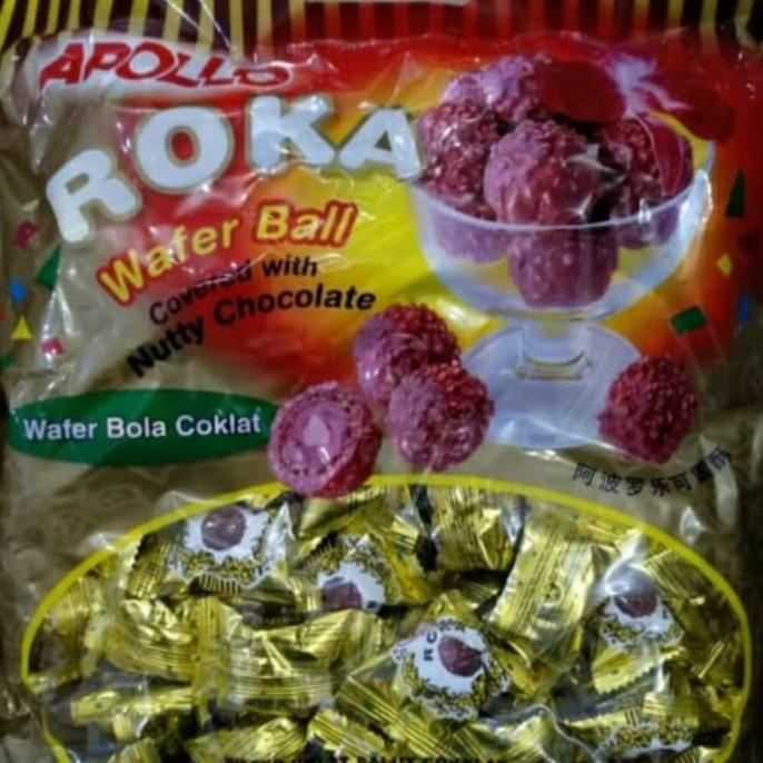 

CJ Apollo Roka Wafer Ball Coklat isi 80pcs