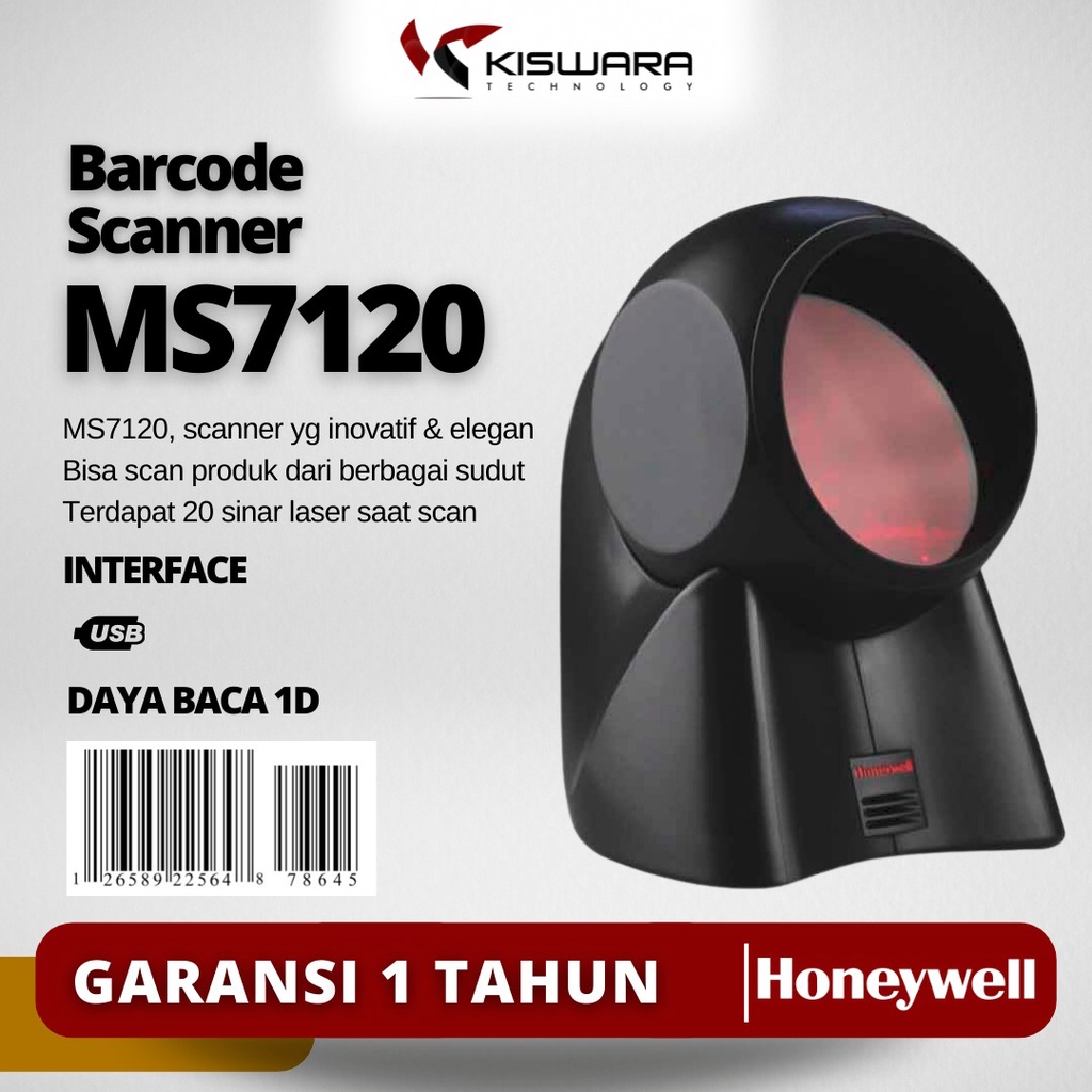 Omni Barcode Scanner Orbit Honeywell Metrologic MS7120 KiswaraBandung