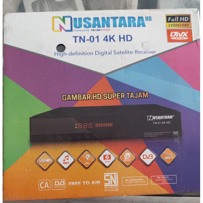 Receiver parabola NUSANTARA Full HD TN-01 4K HD