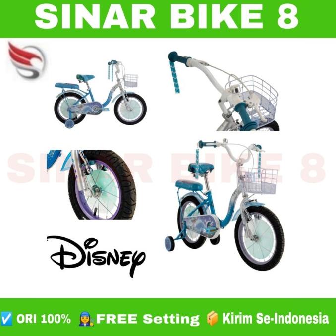 Sepeda Anak Perempuan Mini Element Frozen 5.0 Karater Elsa #Original